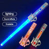 Telescopic Glow Sword with Music & Rotating Lights