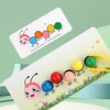 A wooden caterpillar clip beads game featuring colorful beads and a caterpillar design for children's fine motor skill develo
