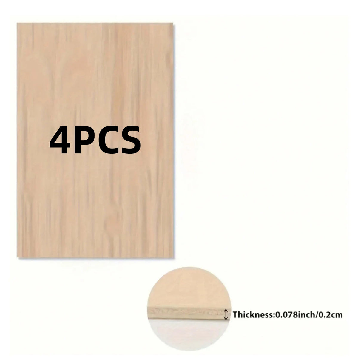 Basswood Plywood Sheets for Laser Cutting & Crafting (12x16 in)