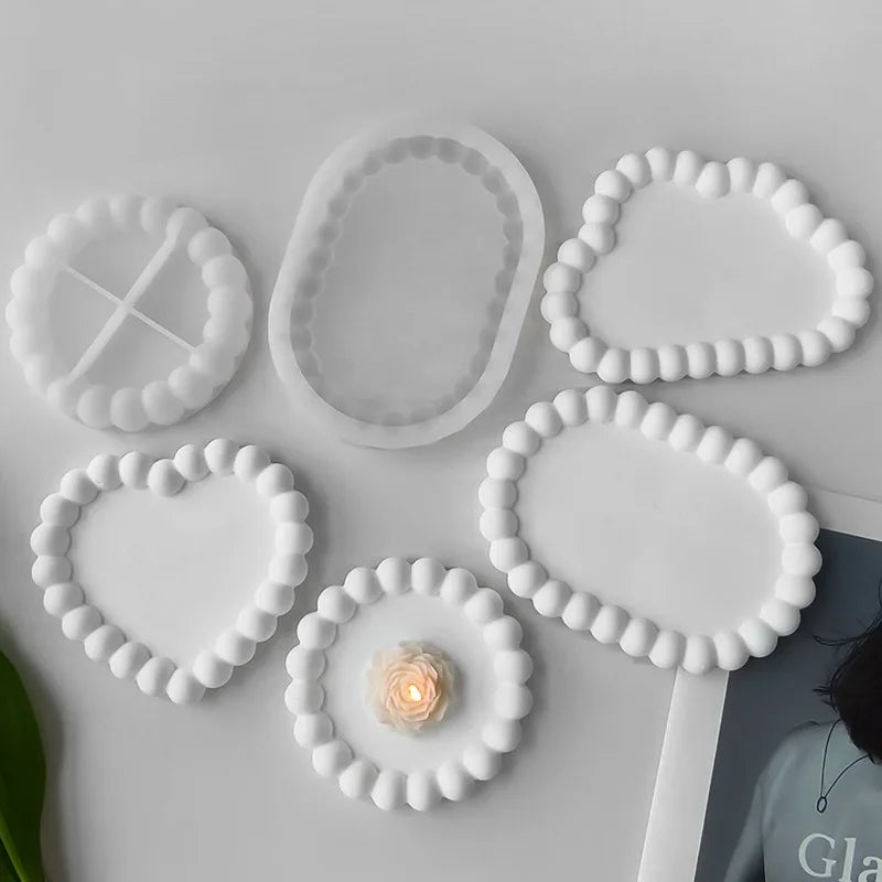 Bubble Resin Coaster Tray Molds for DIY Craft Projects