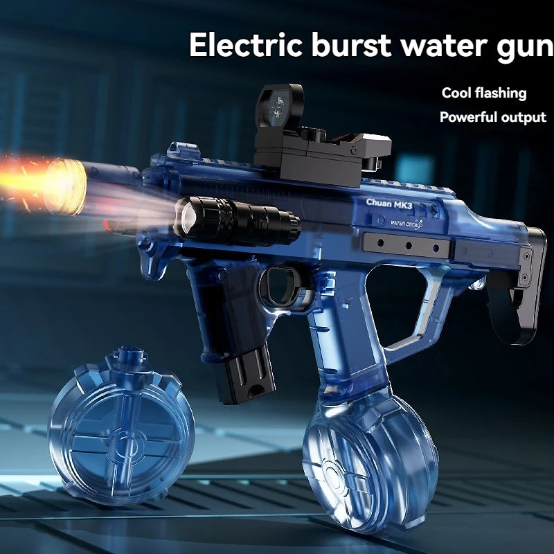 Electric Water Blaster with LED Lights for Outdoor Fun