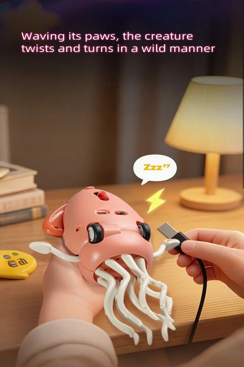 Interactive Dancing Octopus Toy with Obstacle Avoidance