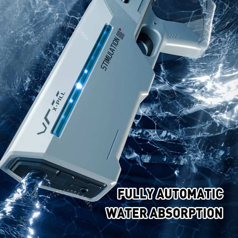 Electric Auto-Refill Water Blaster with LED Lights for Kids