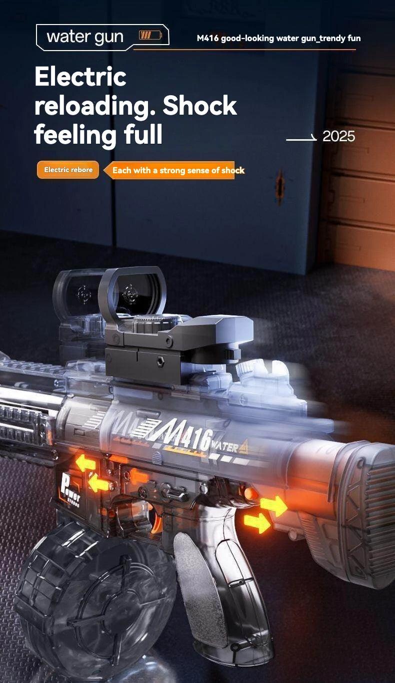 M416 Electric Water Gun with Rapid-Fire Action