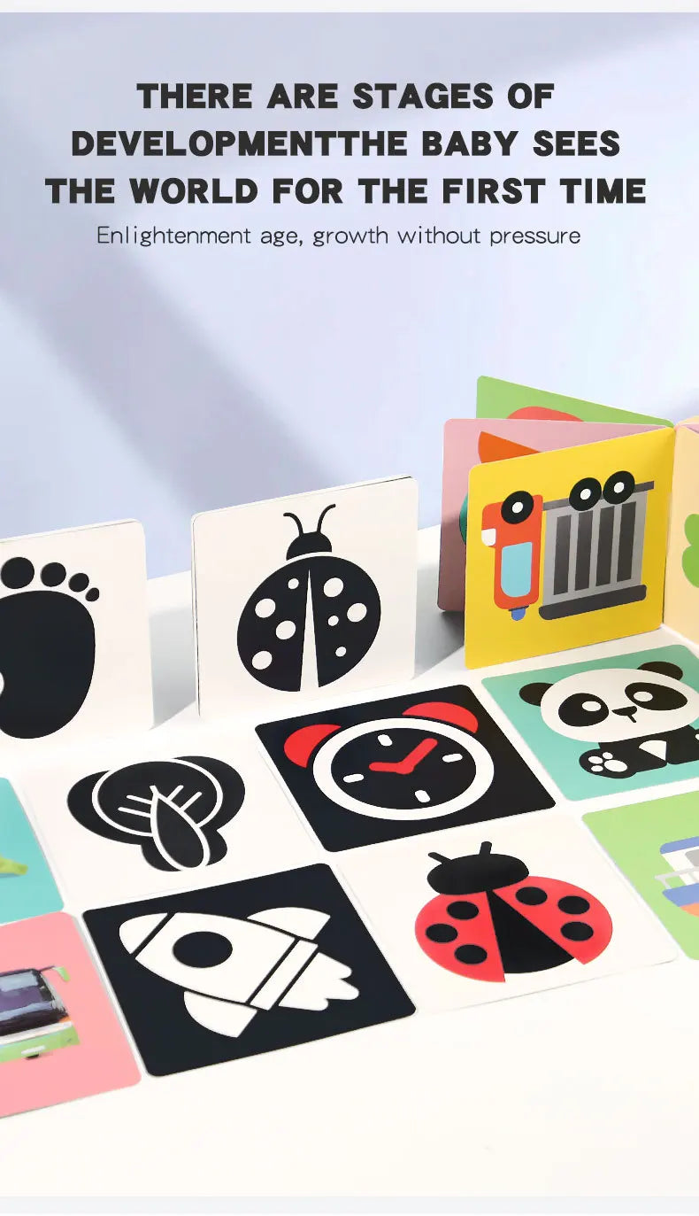 High-Contrast Baby Flash Cards for Visual Development