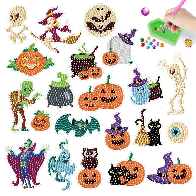 Halloween Diamond Painting Kit - Spooky Designs for Kids & Adults