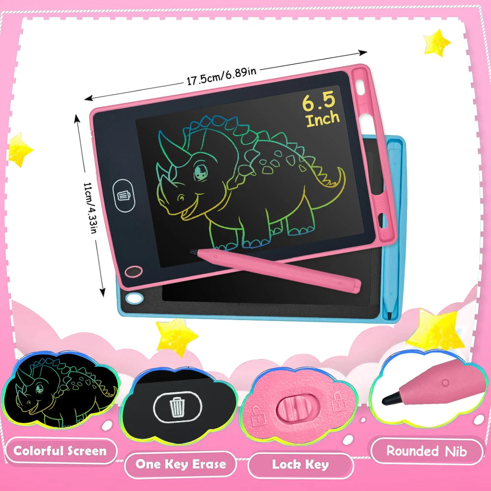 LCD Writing Tablet for Kids – Reusable Drawing Board with Stylus