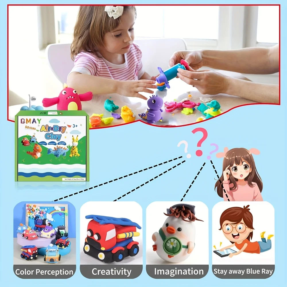 Air Dry Clay Craft Set with Tools for Kids and Beginners