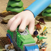Dinosaur Transport Truck Playset with 12 Figures and 2 Mini Cars