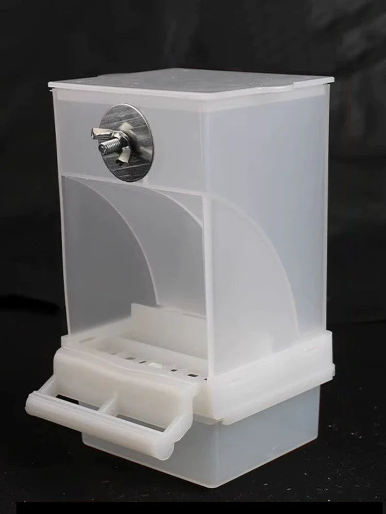 Clear Anti-Spill Parrot Bird Feeder