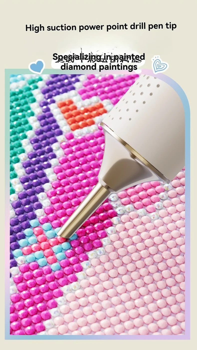 Cordless Electric Diamond Art Pen with Vacuum Suction