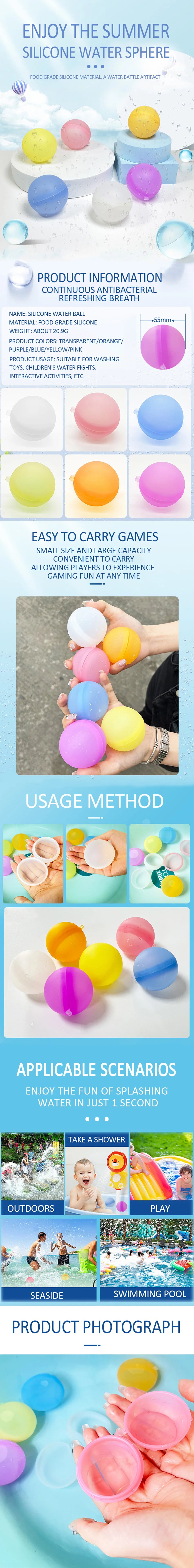 Reusable Water Balloons – Quick-Fill Splash Balls for Summer Fun