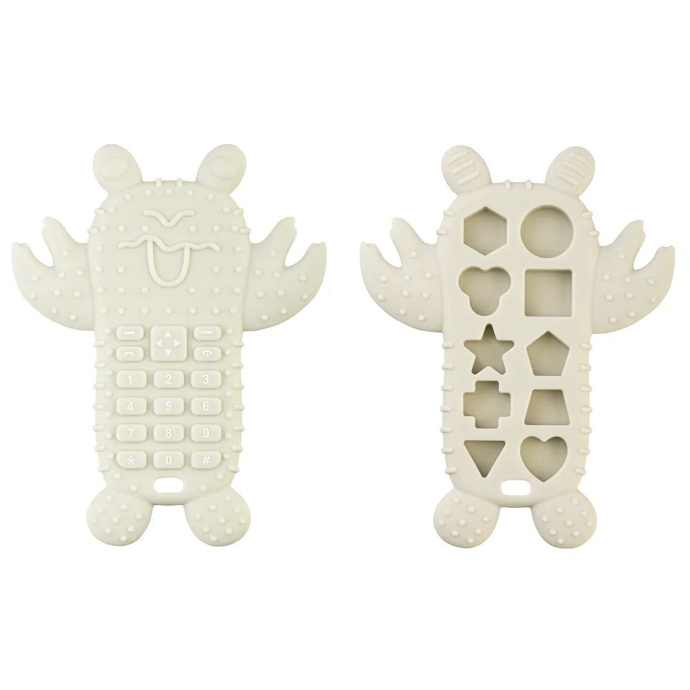 Silicone Remote Control Teether for Baby Teething Relief