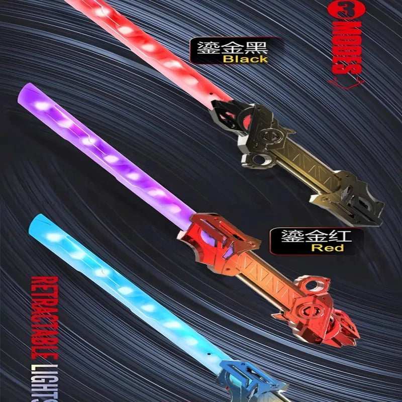 Double-Edged Telescopic Lightsaber with Glowing Effects