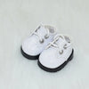 Pair of white casual sneakers designed for 17cm Labubu dolls