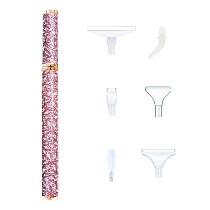 Glitter Diamond Painting Pen Set with 6 Interchangeable Tips
