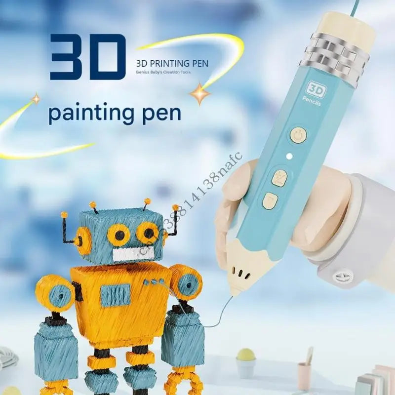Kids Safe 3D Printing Pen With Temperature Control