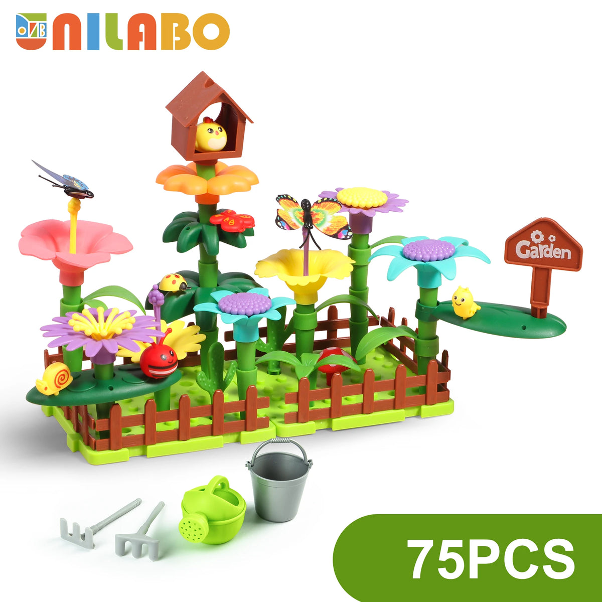 STEM Flower Garden Building Toy Set for Kids