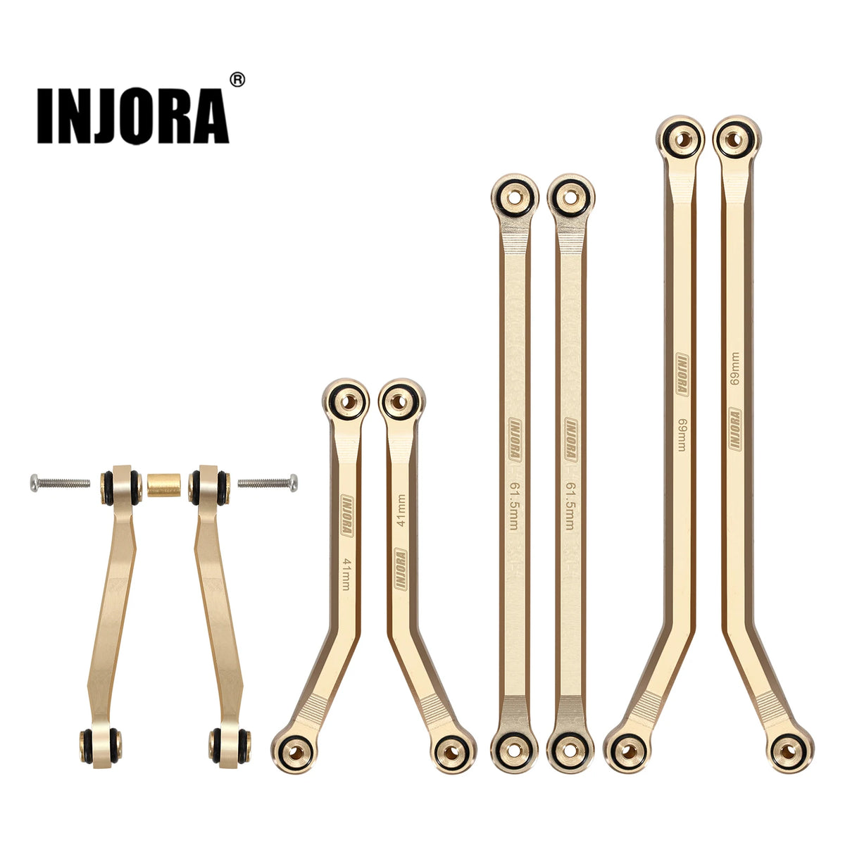 Brass High-Clearance Chassis Link Set for 1/24 RC Crawler Axial SCX24 Deadbolt B17