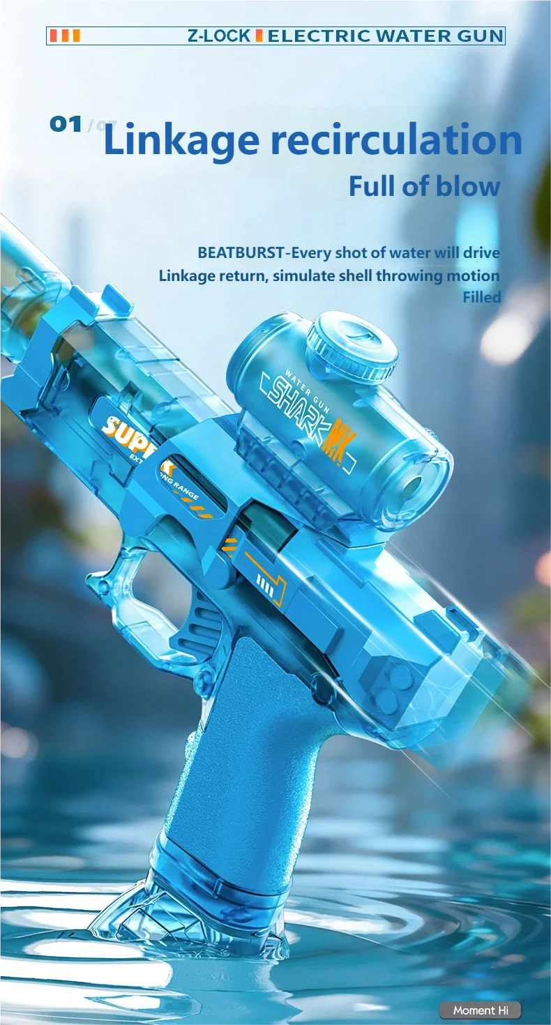 Automatic Electric Water Gun for Outdoor Fun
