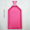 A pink large diamond painting tray with a pop-up plug for bead sorting.