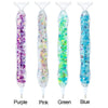 Six glow-in-the-dark diamond painting pens in purple, pink, green, and blue colors displayed vertically.