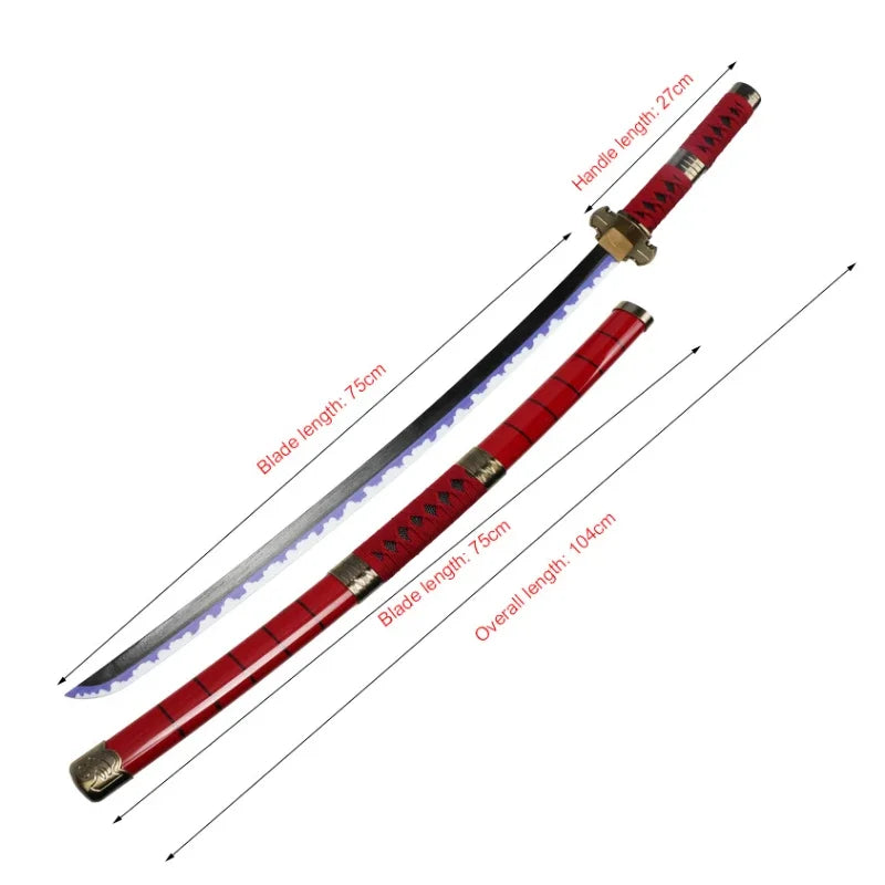 One Piece Roronoa Zoro Bamboo Katana Cosplay Sword
