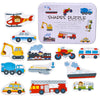 Montessori Wooden Animal Puzzle Set with Storage Box