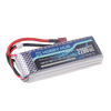 A hobby hub 2200mAh LiPo battery pack with connectors and safety warnings.