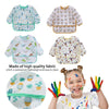Waterproof Long-Sleeve Baby Bib with Art Smock Design