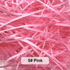 Pink raffia paper shreds used for gift boxes and baskets