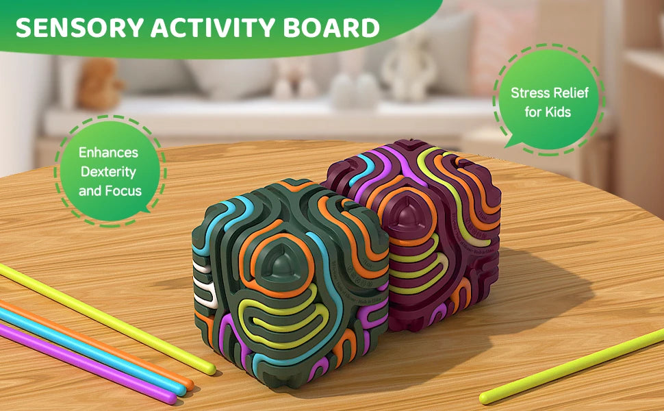 Silicone Sensory Fidget Cube for Stress Relief and Focus