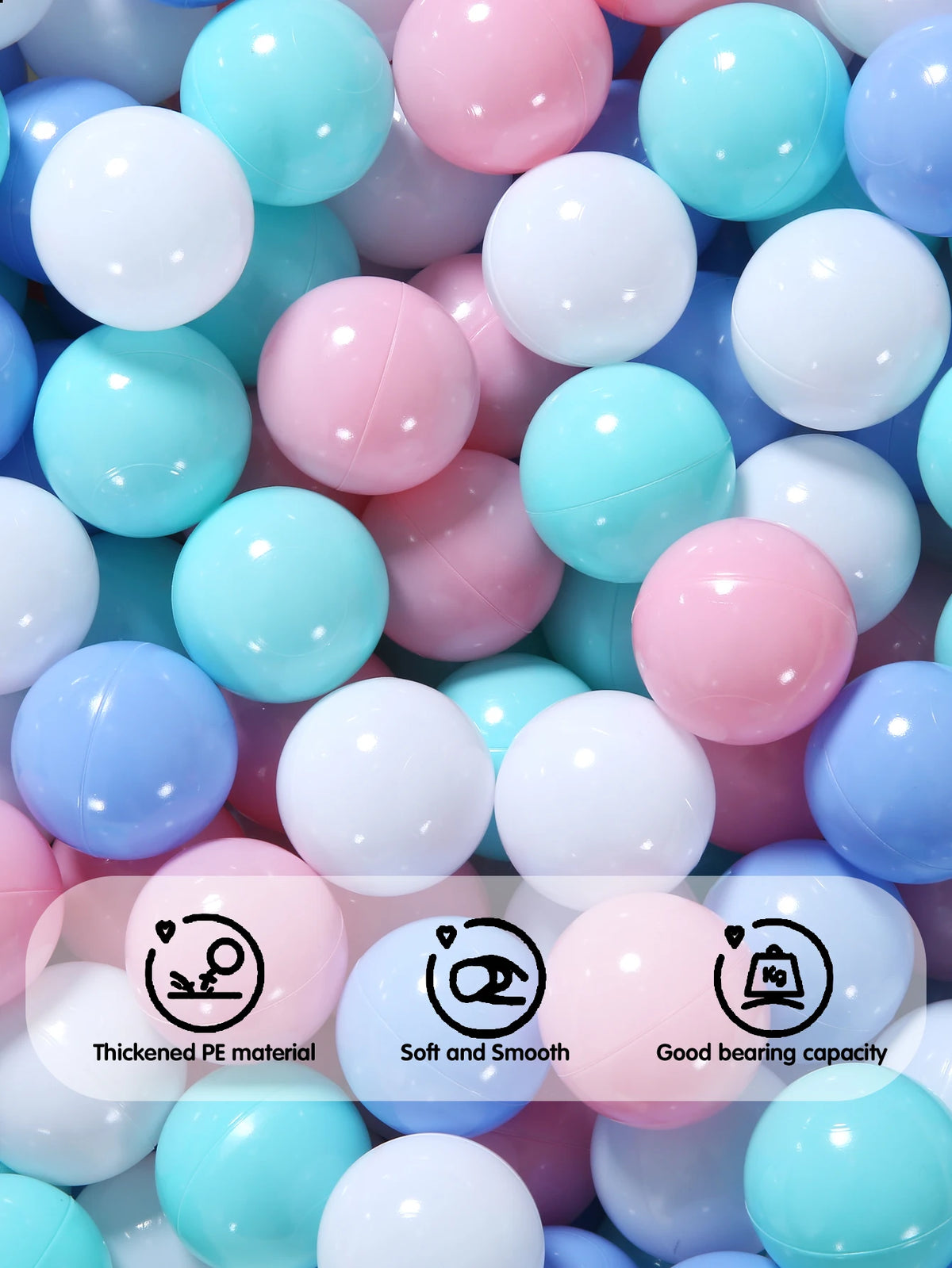Eco-Friendly Crush-Proof Ball Pit Balls – 100-Piece Colorful Play Set
