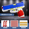 Realistic Building Block Toy Pistol with Shell-Ejecting Action