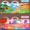 Reusable Sticker Book for Kids with Multi-Scene Bubble Jelly Stickers