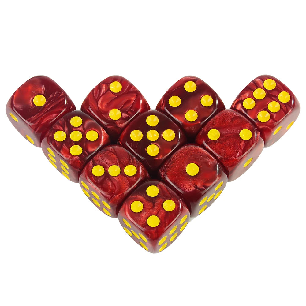 Marble Acrylic Dice Set – 16mm Round Corner Tabletop Dice