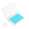 An open clear storage box for diamond painting beads with a plastic tray inside.