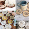 Natural Pine Wood Slices for DIY Crafts and Decor