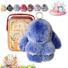 Plush Bunny Keychain Charm