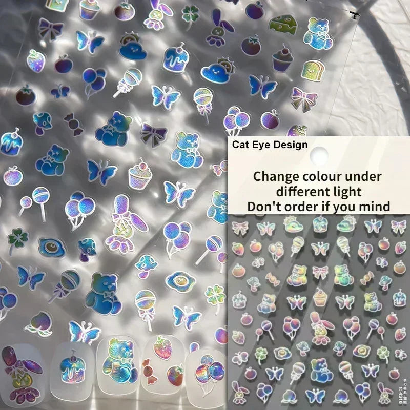 Ocean-Inspired Nail Art Sticker Set