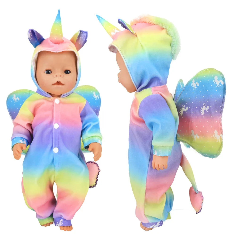 Doll Outfit Set with Hat for 17-43 cm Baby Dolls