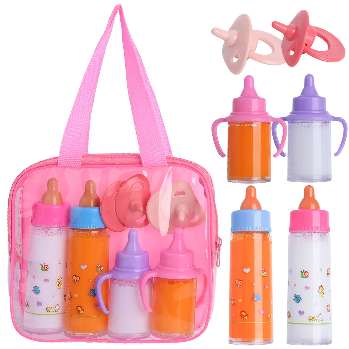 Magic Disappearing Doll Feeding Set with Bottles and Pacifiers