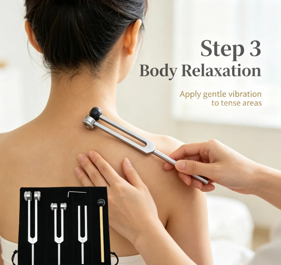 Professional Tuning Fork Set for Sound Healing & Ear Therapy