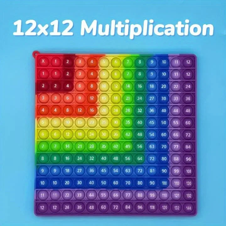 Multiplication Pop Fidget Toy – Interactive Math Learning Board for Kids