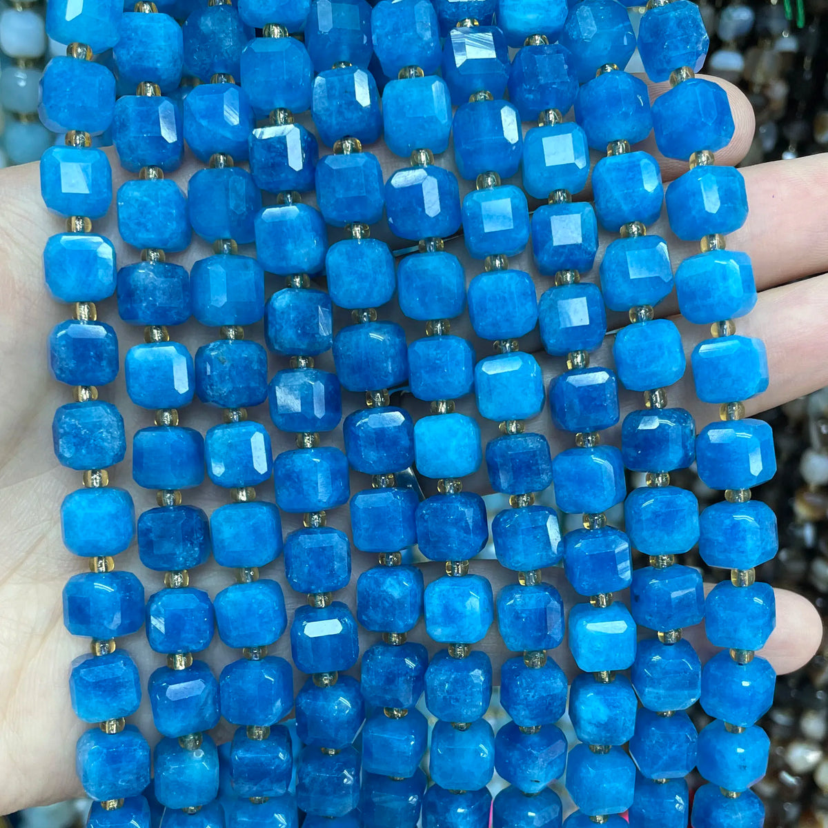 Natural Stone Faceted Beads for Jewelry Making