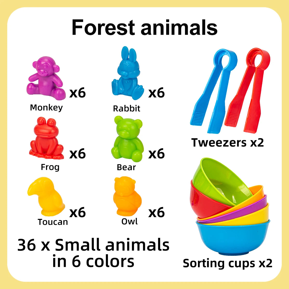 Dinosaur Counting and Sorting Toy Set for Toddlers