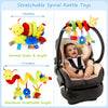 Soft Plush Hanging Baby Toy with Rattles and Teethers