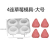 3D Strawberry Silicone Mold for Candle, Soap & Resin Crafts