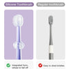 Baby Silicone Toothbrush Set with Tongue Cleaner and Storage Box