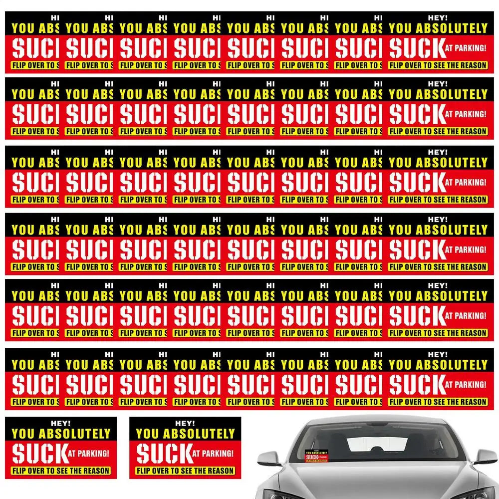 Humorous Fake Parking Tickets - Funny Car Pranks (50 Pack)